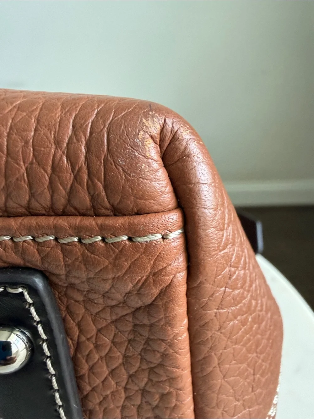 Dooney & Bourke Tan Pebbled Leather Hobo Bag